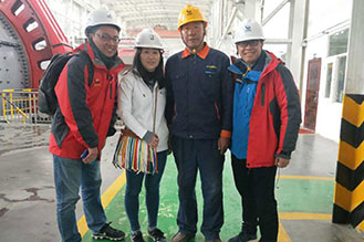 An investor and analyst delegation visited Jiama Mine 