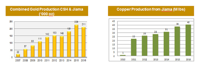 Steady Increase of Production